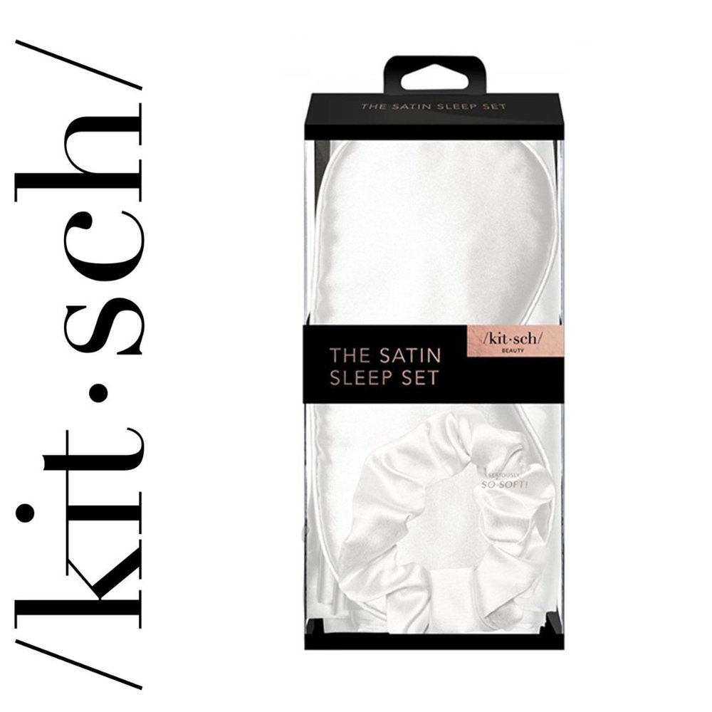 🌸 KITSCH WHITE SATIN SLEEP SET